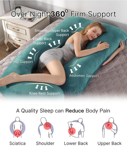 Full Body Pregnancy Pillow 57 Inch Maternity Support Pillow