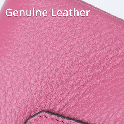 Women Leather Wallet - Small RFID Blocking Card Holder with Double Zipper