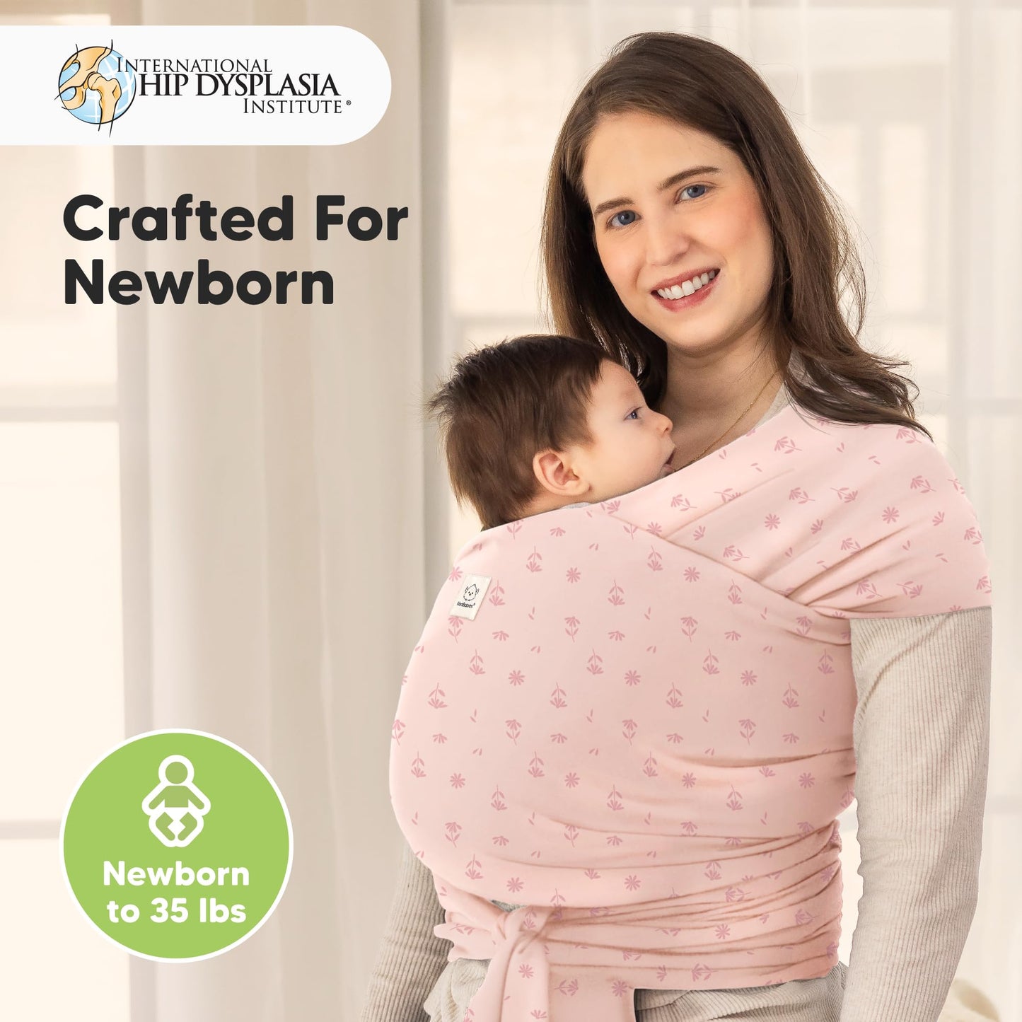 Baby Wrap Carrier Newborn to Toddler Hands-Free Infant Sling