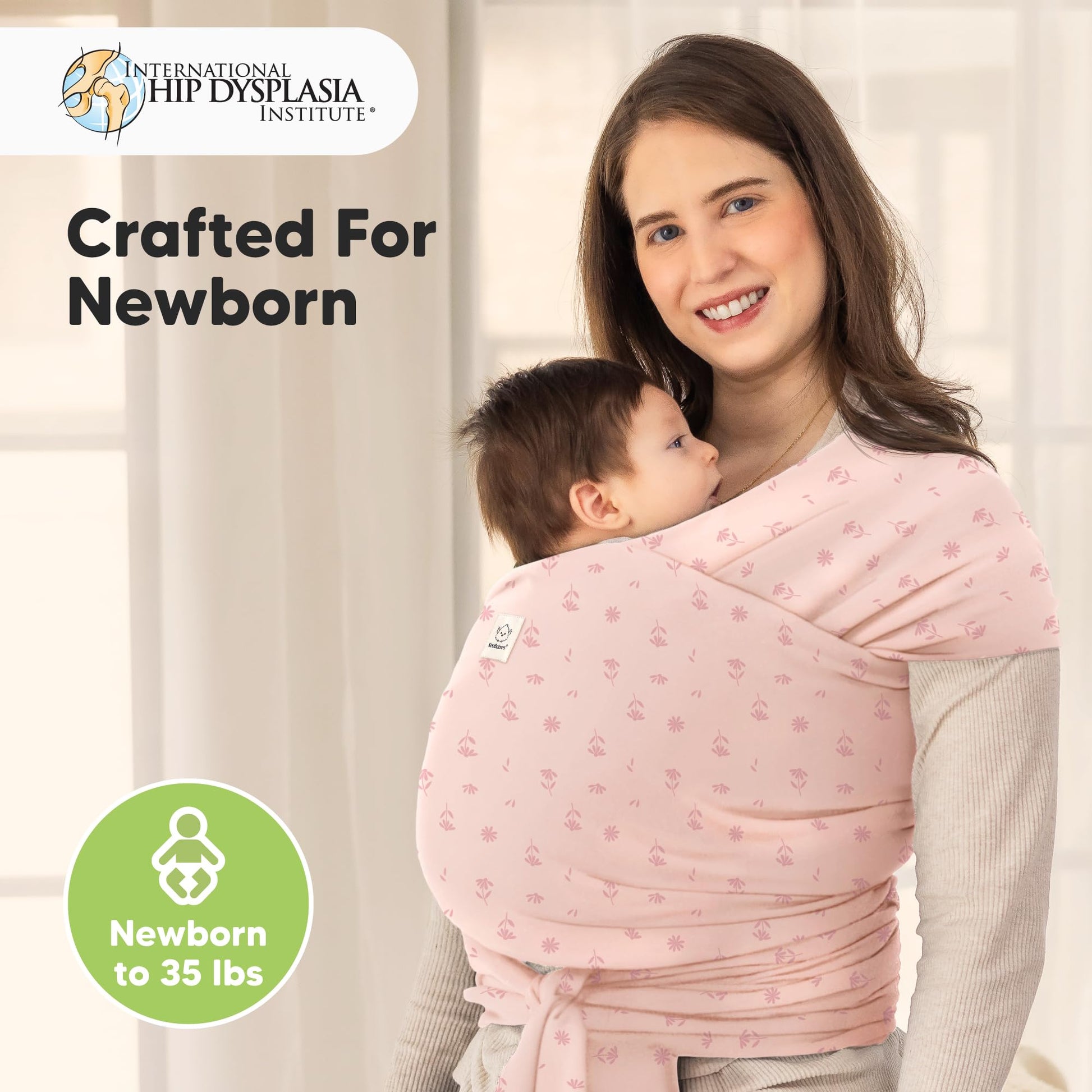 Baby Wrap Carrier Newborn to Toddler Hands-Free Infant Sling