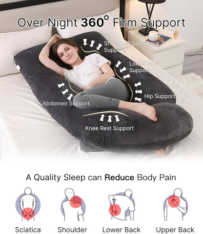 Full Body Pregnancy Pillow 57 Inch Maternity Support Pillow