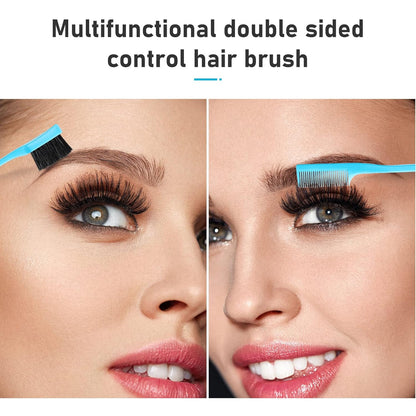 Hair Brush Set 12 Pieces Double Sided Edge Brush Teasing Combs Styling Kit