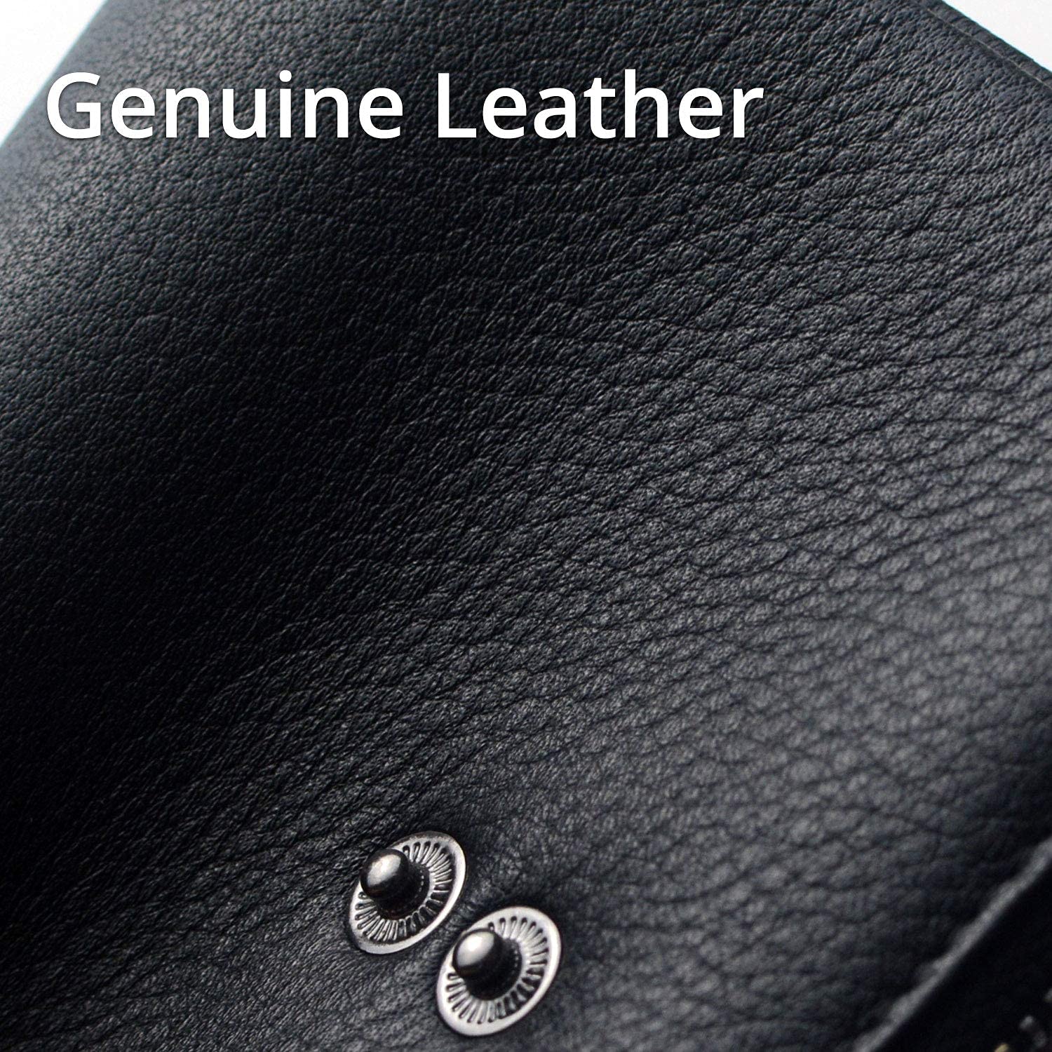 Women Leather Wallet - Small RFID Blocking Card Holder with Double Zipper