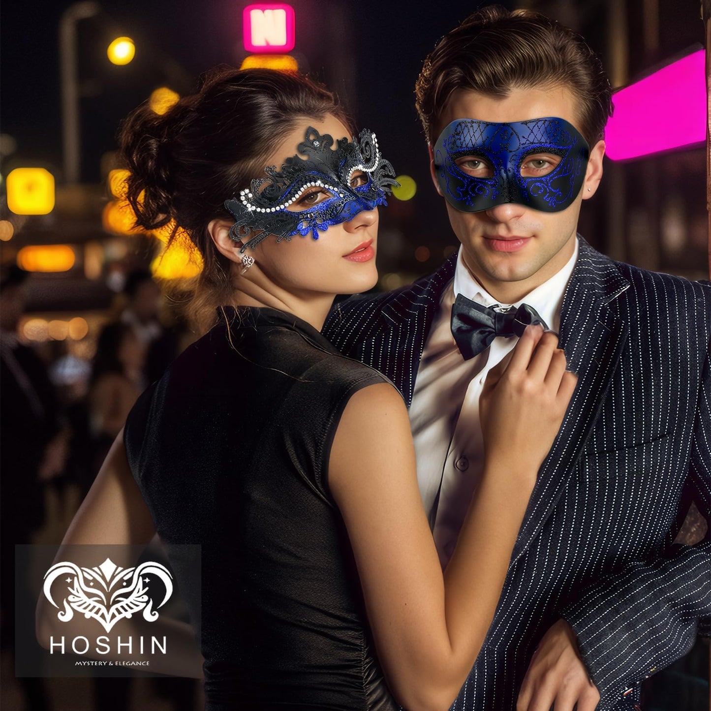 Masquerade Masks - Elegant Mardi Gras Party Masks - Premium Decorative Masks for Women and Men