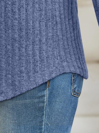 Women's Long Sleeve Tunic Tops - Dressy Casual Color Block Sweaters