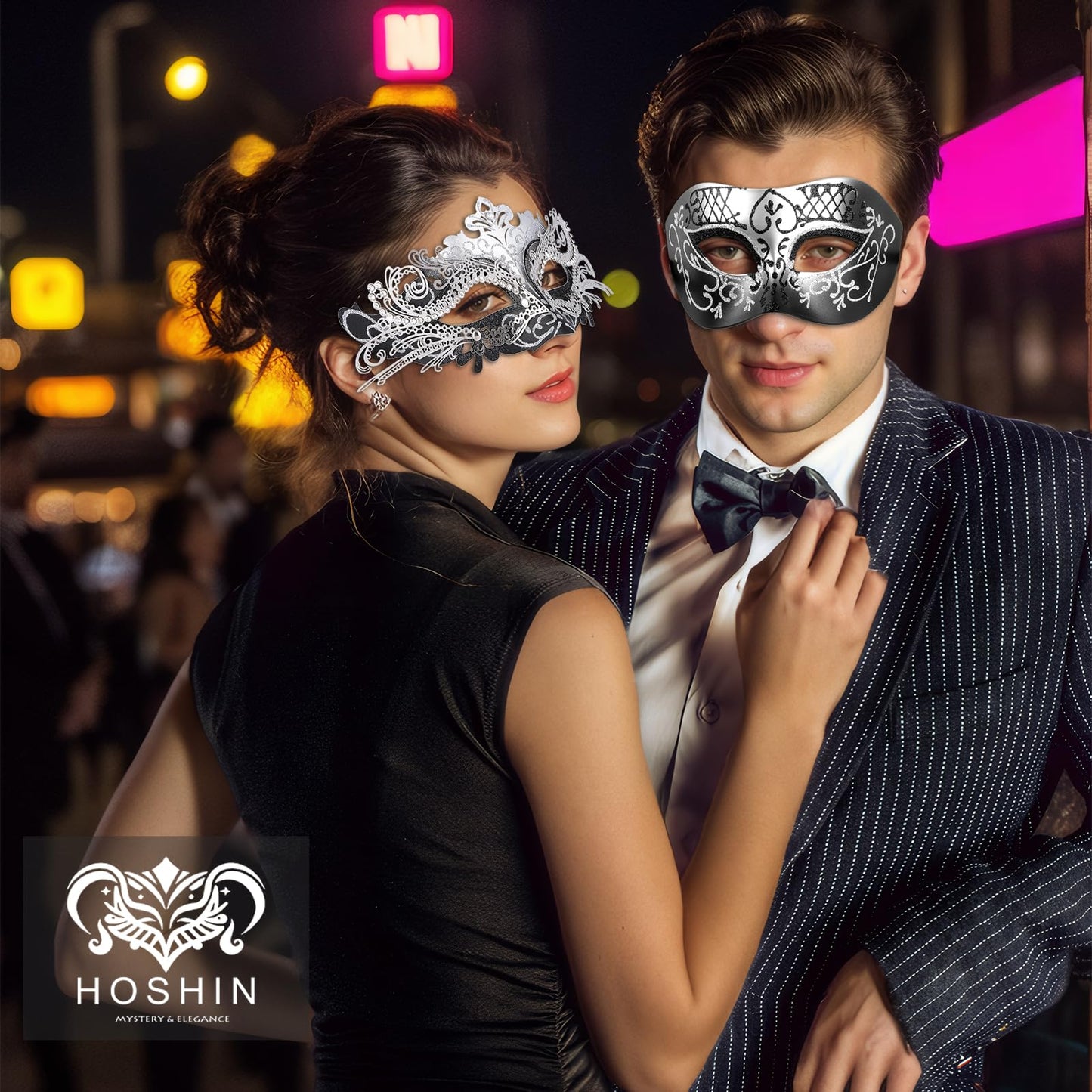 Masquerade Masks - Elegant Mardi Gras Party Masks - Premium Decorative Masks for Women and Men