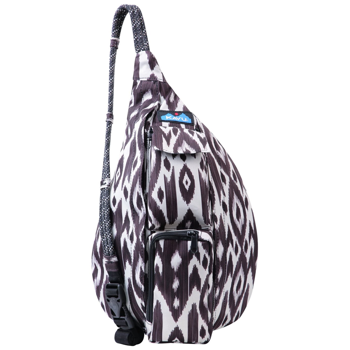 Mini Rope Sling Pack Adjustable Crossbody Bag for Women One Size Shadow Ikat