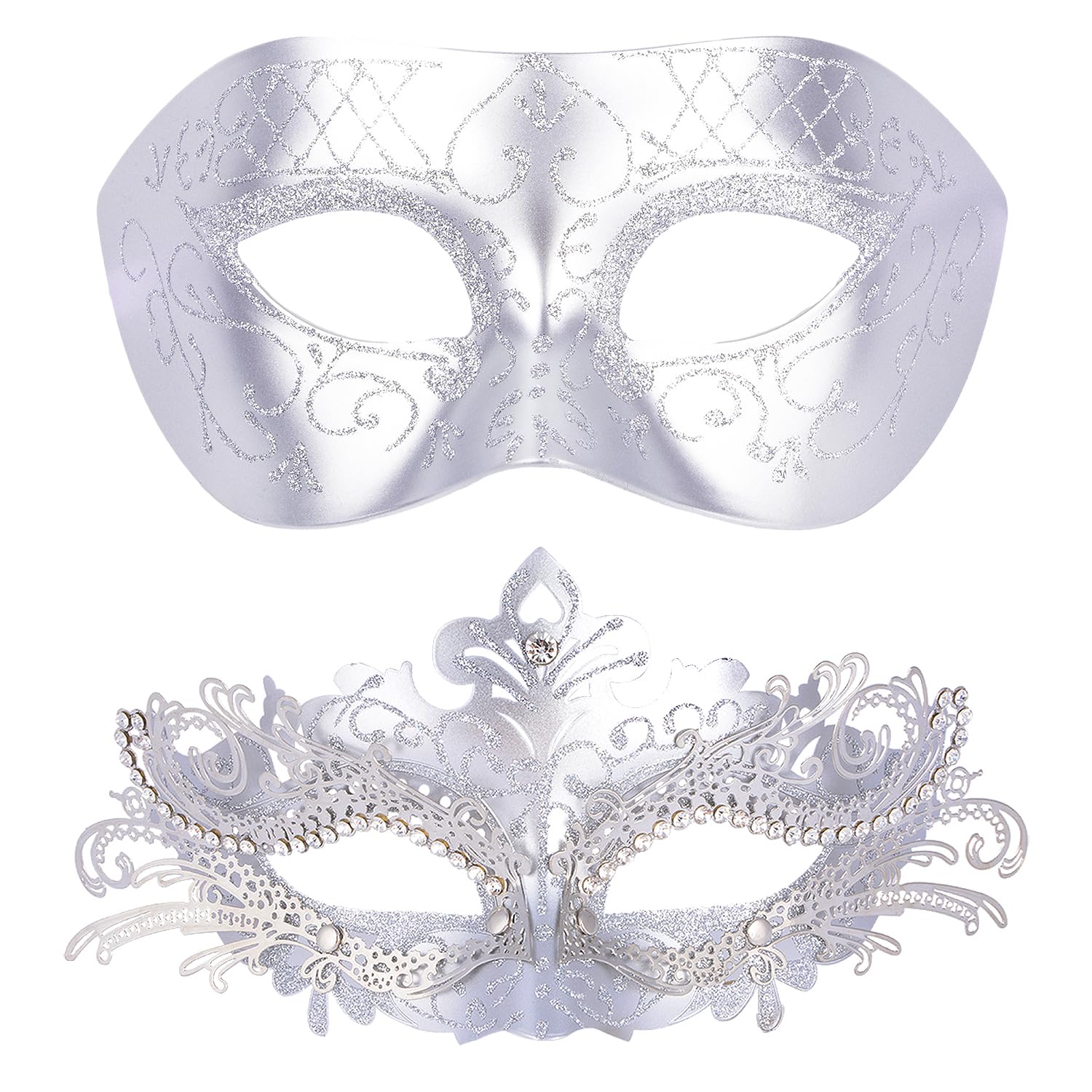 Masquerade Masks - Elegant Mardi Gras Party Masks - Premium Decorative Masks for Women and Men