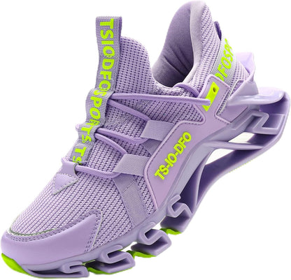 Women's Walking Shoes Breathable Mesh Sport Sneakers 1923 Purple