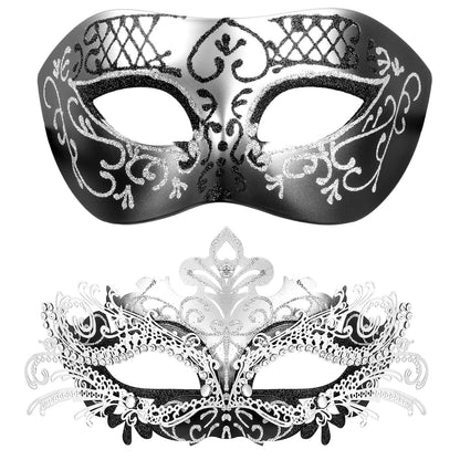 Masquerade Masks - Elegant Mardi Gras Party Masks - Premium Decorative Masks for Women and Men