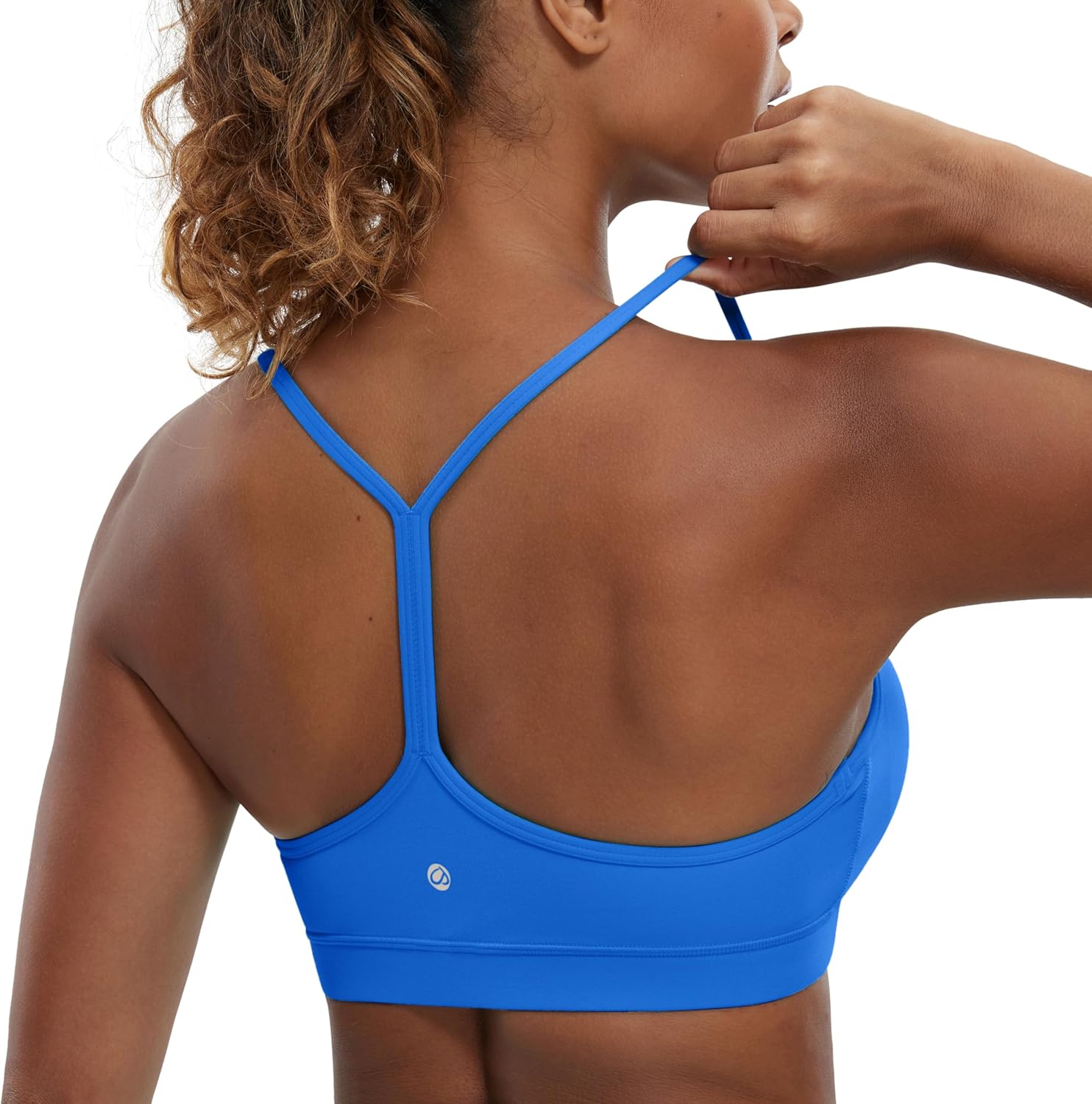 Women's Y-Back Sports Bra Padded Racerback Low Impact Workout Top