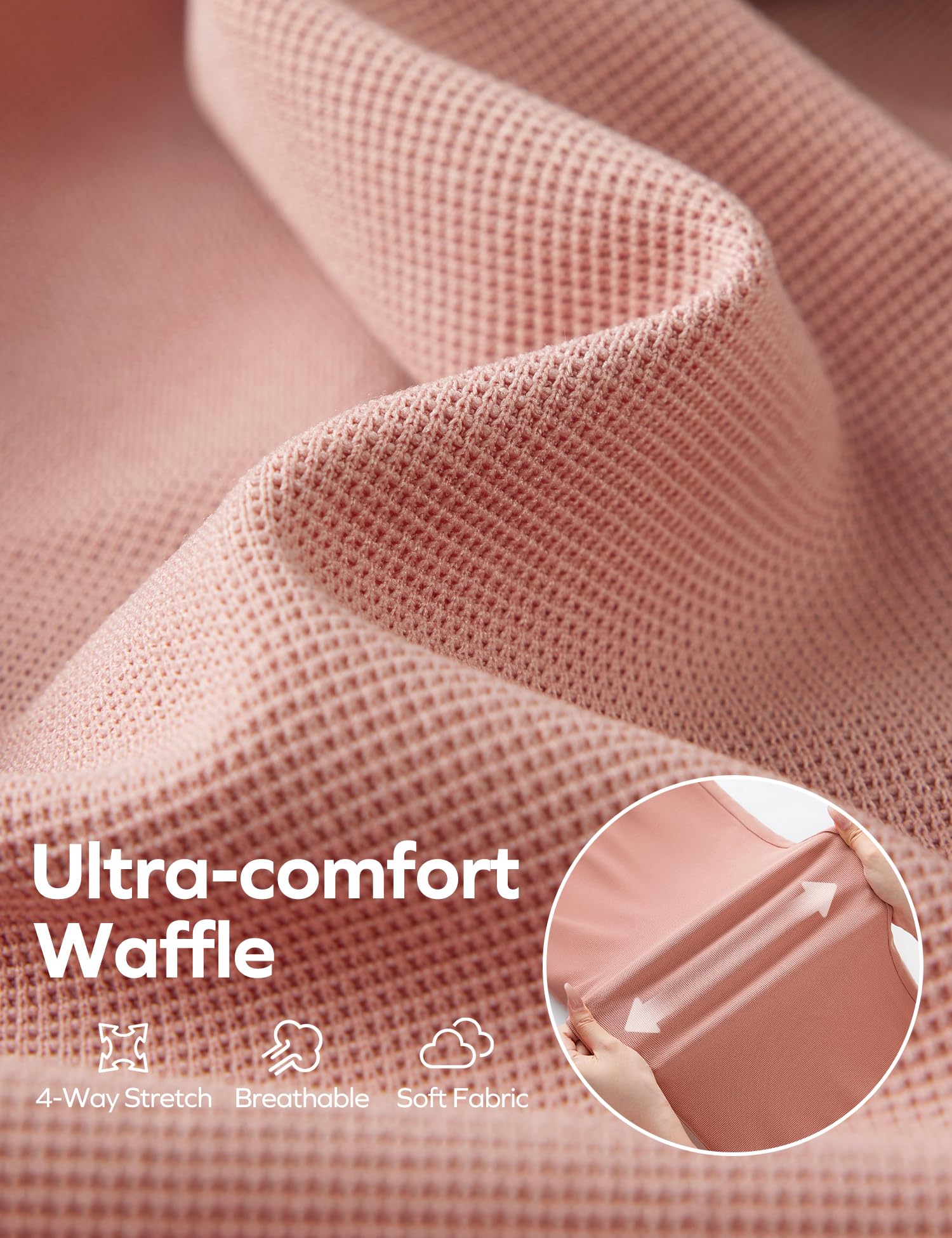 Women's Wide Leg Work Pants - Stretchy Pull-On Business Casual Trousers with Pockets