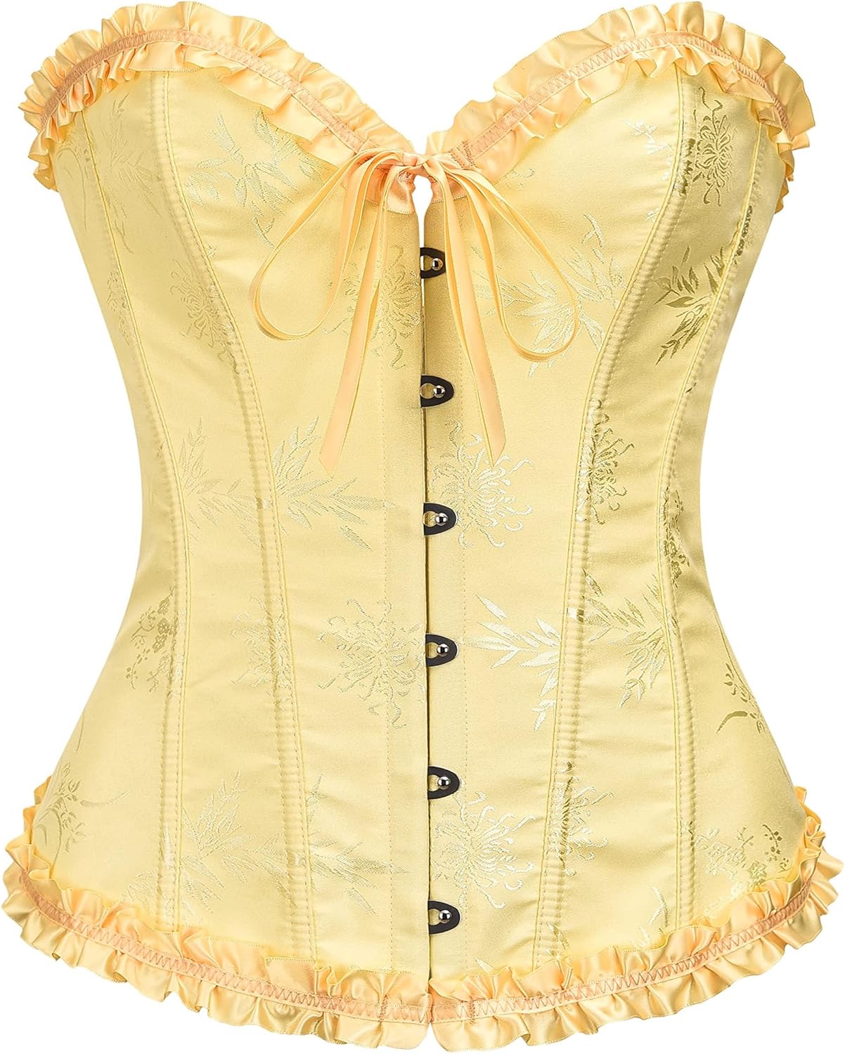 Corset Top for Women - Lace Bustier Shapewear with Push Up Support