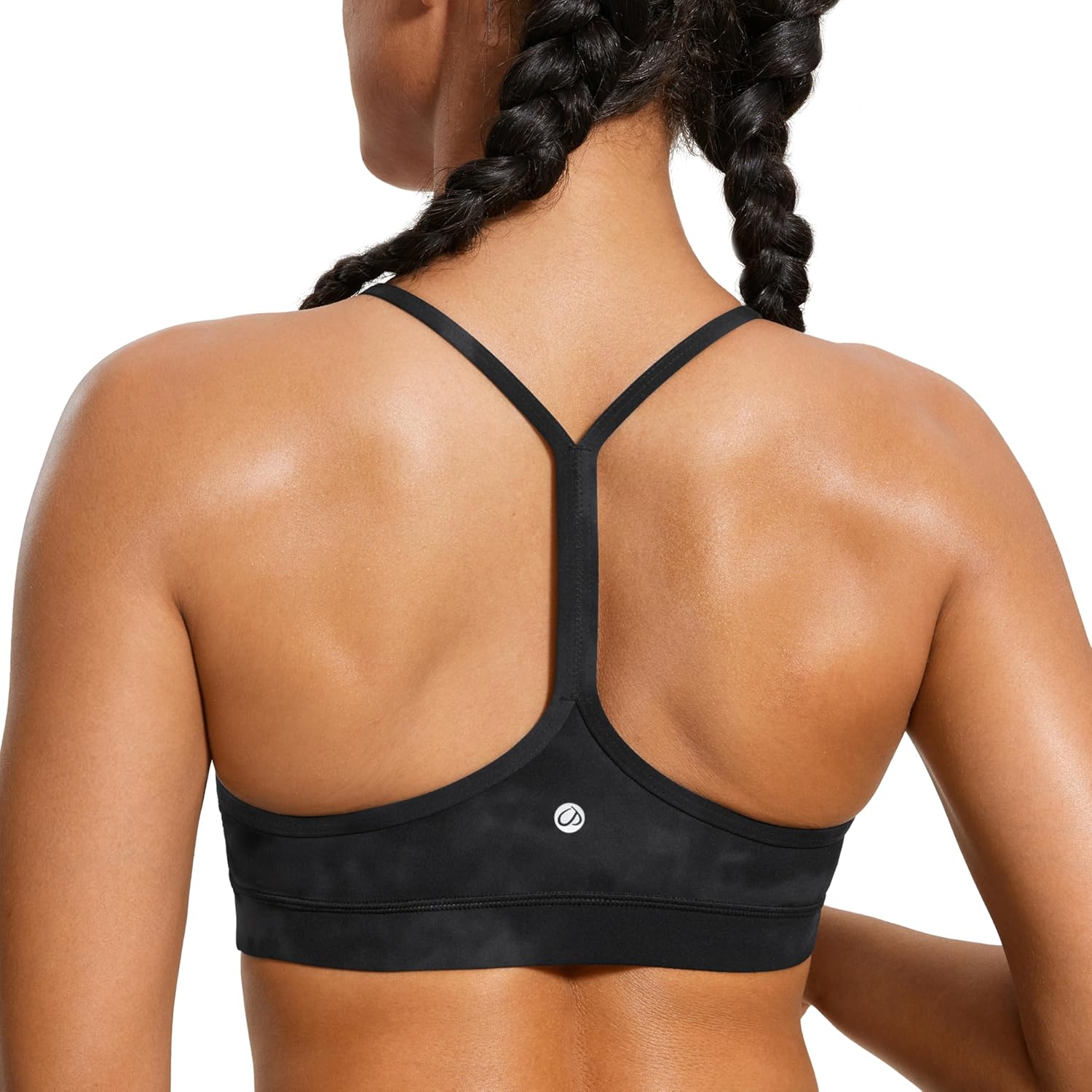 Women's Y-Back Sports Bra Padded Racerback Low Impact Workout Top
