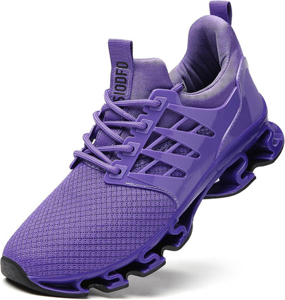 Women's Walking Shoes Breathable Mesh Sport Sneakers 8068 Purple