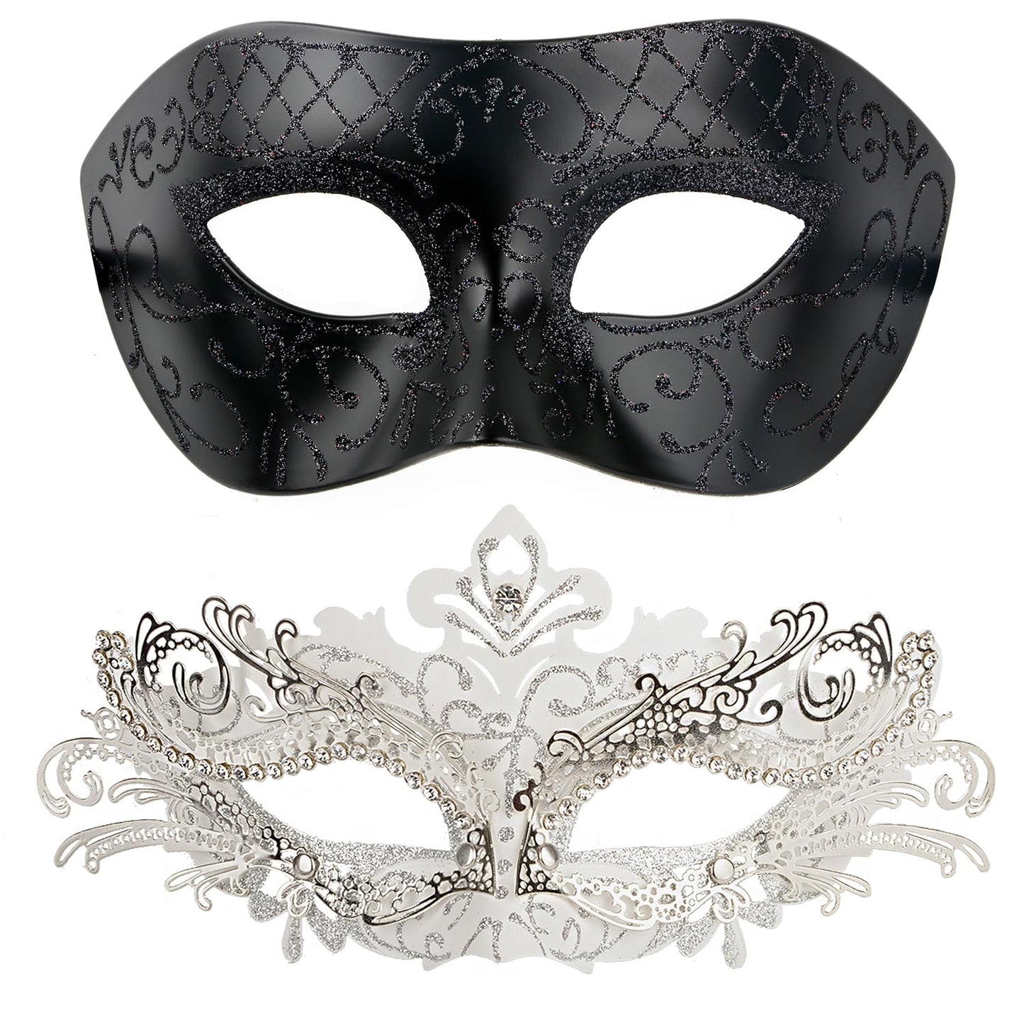 Masquerade Masks - Elegant Mardi Gras Party Masks - Premium Decorative Masks for Women and Men