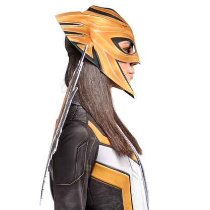 Hawk Girl Costume - Women's Superman Movie Jumpsuit with Wings and Headpiece