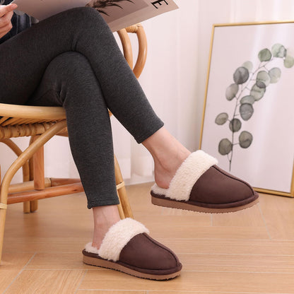 Fuzzy Memory Foam Slippers for Women - Fluffy Winter House Shoes Indoor Outdoor
