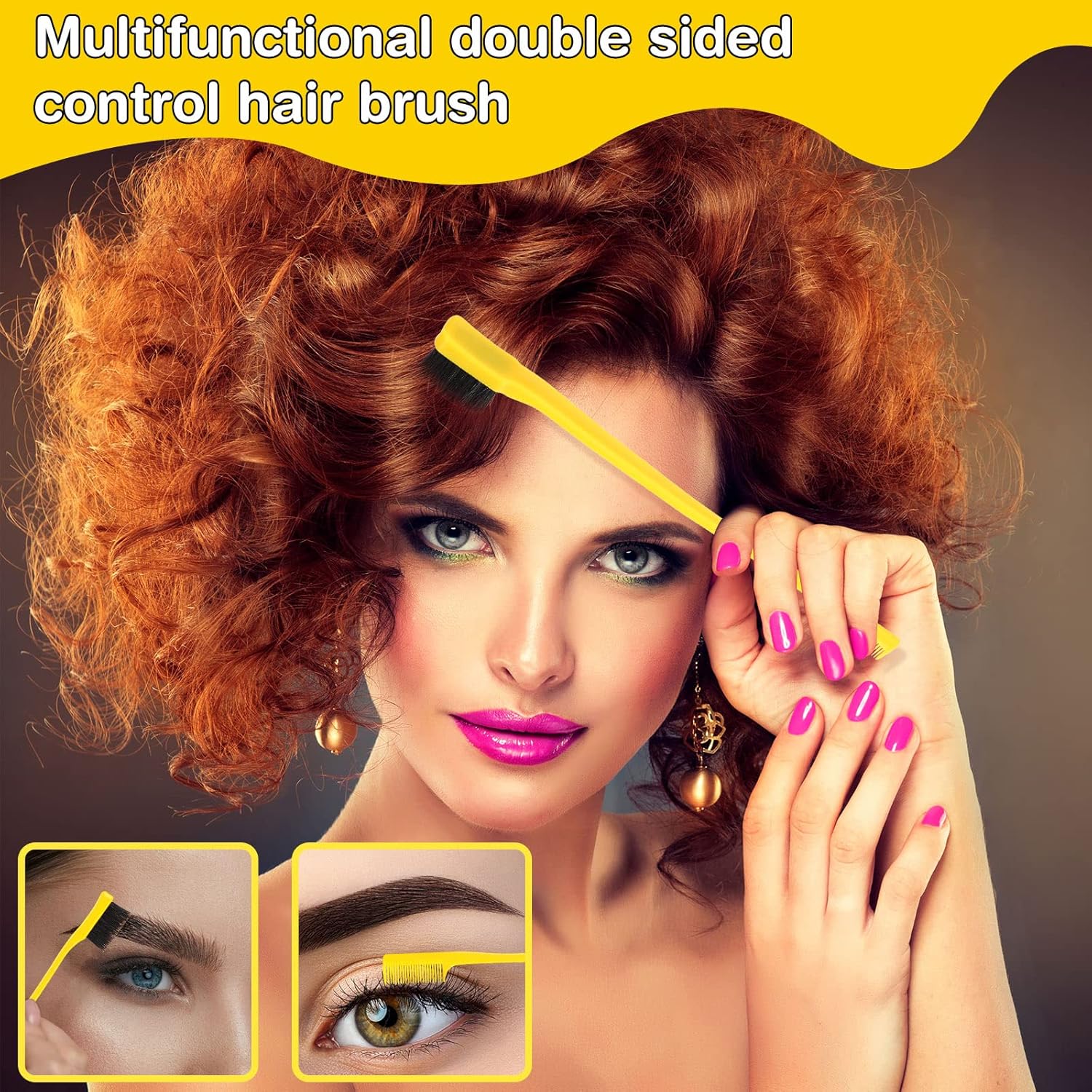 Hair Brush Set 12 Pieces Double Sided Edge Brush Teasing Combs Styling Kit