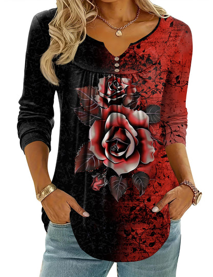 Women Long Sleeve V Neck Blouse - Casual Dressy Work Tunic Top with Pleated Detail 2025