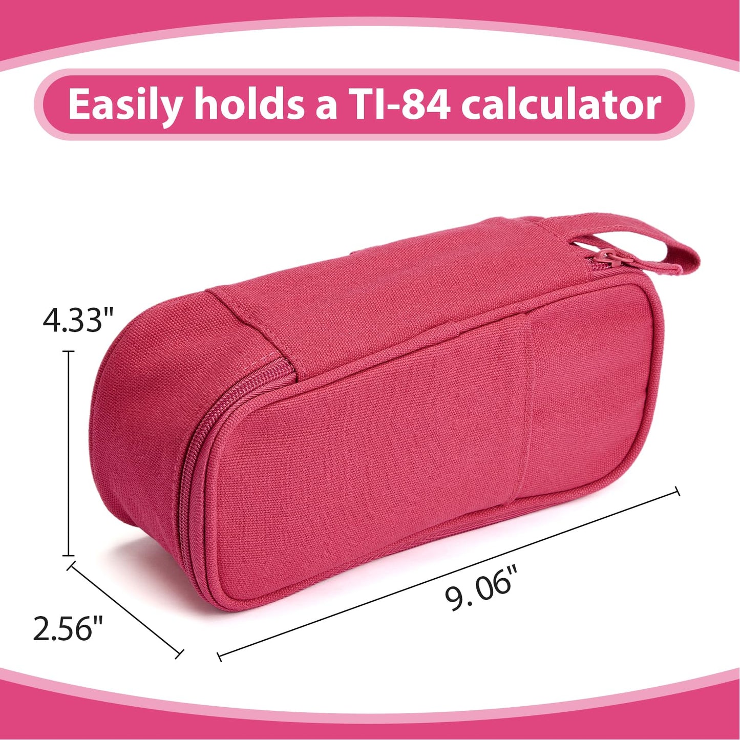 Large Pencil Case 1800ml - Heavy Duty Canvas School Supplies Organizer for Kids Students