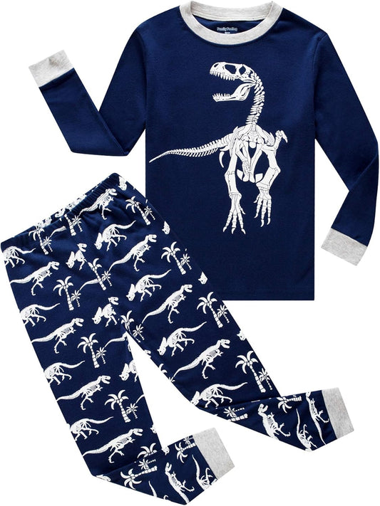 Boys Cotton Pajamas 2 Piece Set Kids Toddler Sleepwear PJs