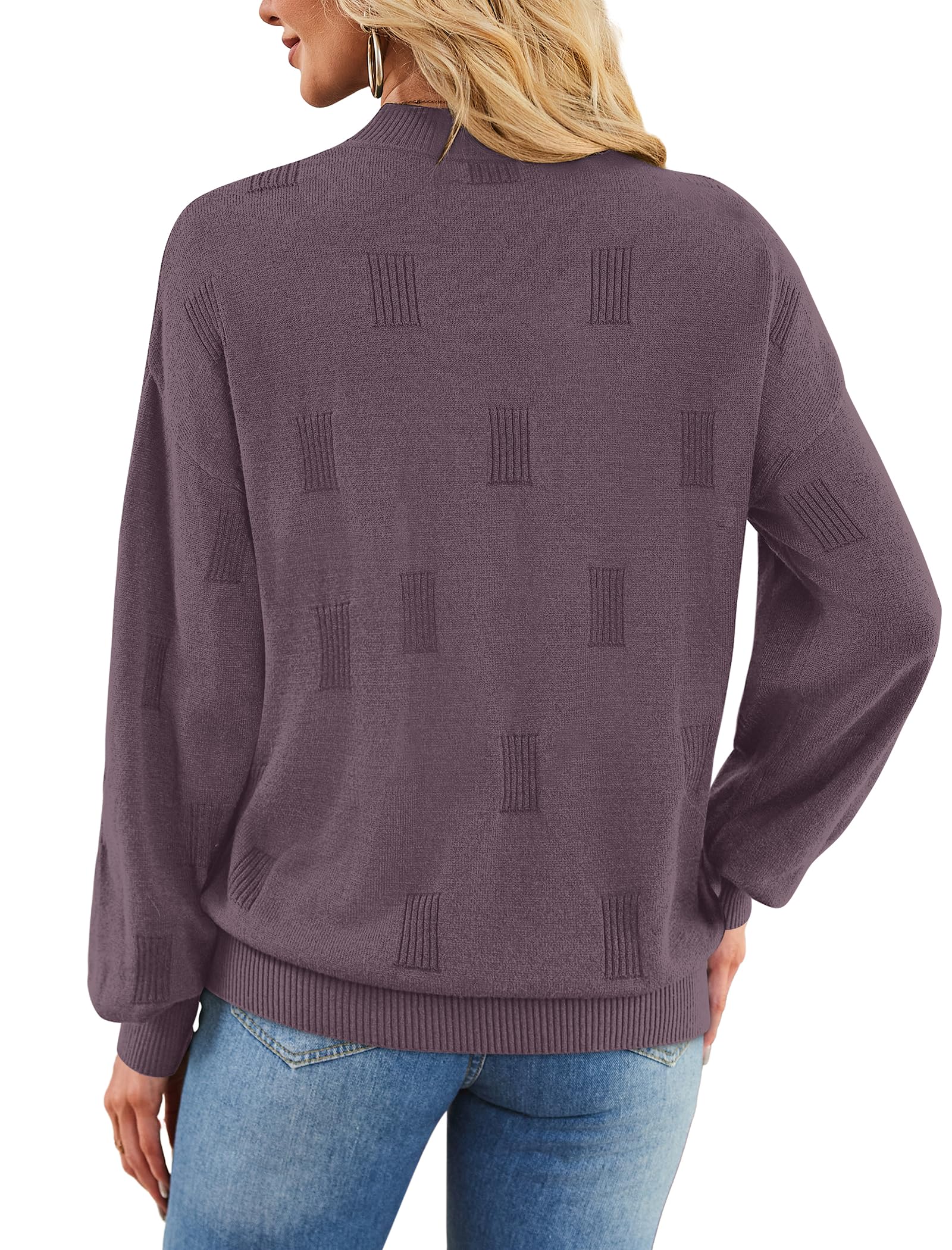 Women's Turtleneck Sweaters - Knit Pullover Long Sleeve Fall Fashion Top