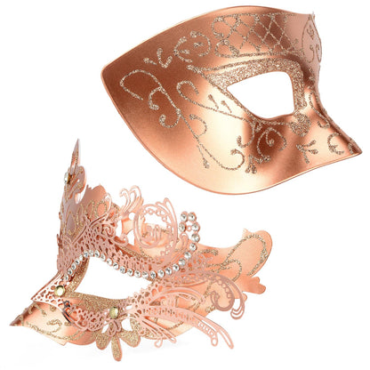 Masquerade Masks - Elegant Mardi Gras Party Masks - Premium Decorative Masks for Women and Men