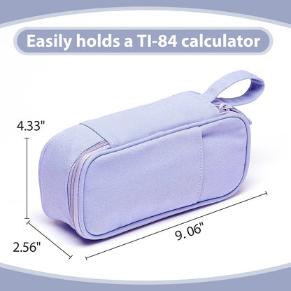 Large Pencil Case 1800ml - Heavy Duty Canvas School Supplies Organizer for Kids Students