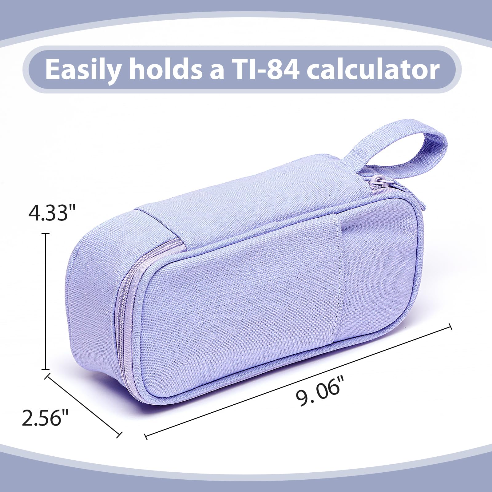 Large Pencil Case 1800ml - Heavy Duty Canvas School Supplies Organizer for Kids Students