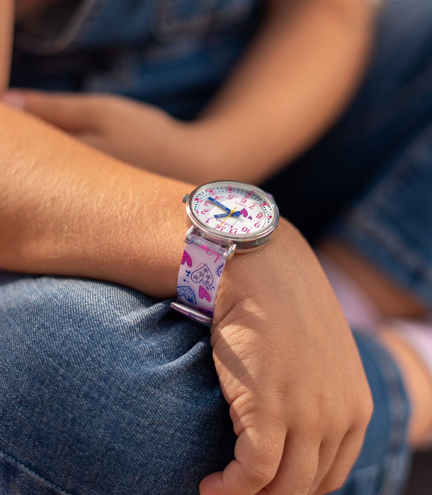 Kids Time Teacher Watch - Educational Analog Watch with Japanese Quartz Movement Ages 5-12