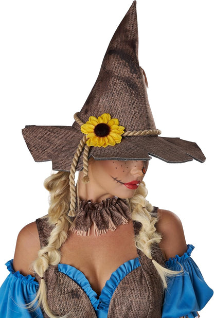 Scarecrow Costume - Women's Halloween Outfit with Corset and Accessories