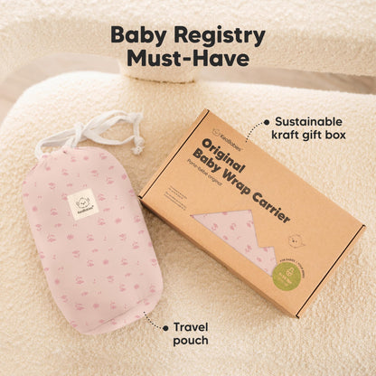 Baby Wrap Carrier Newborn to Toddler Hands-Free Infant Sling