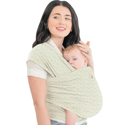 Baby Wrap Carrier Newborn to Toddler Hands-Free Infant Sling One Size (Pack of 1) Chevron Maze