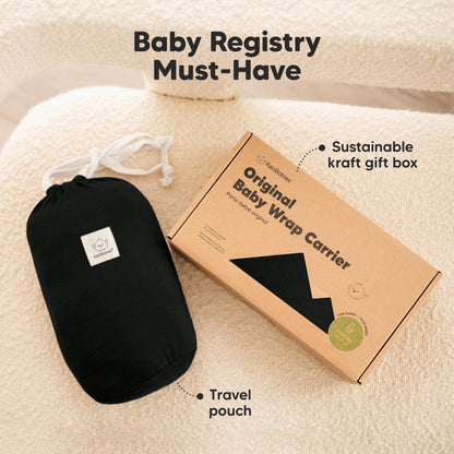 Baby Wrap Carrier Newborn to Toddler Hands-Free Infant Sling