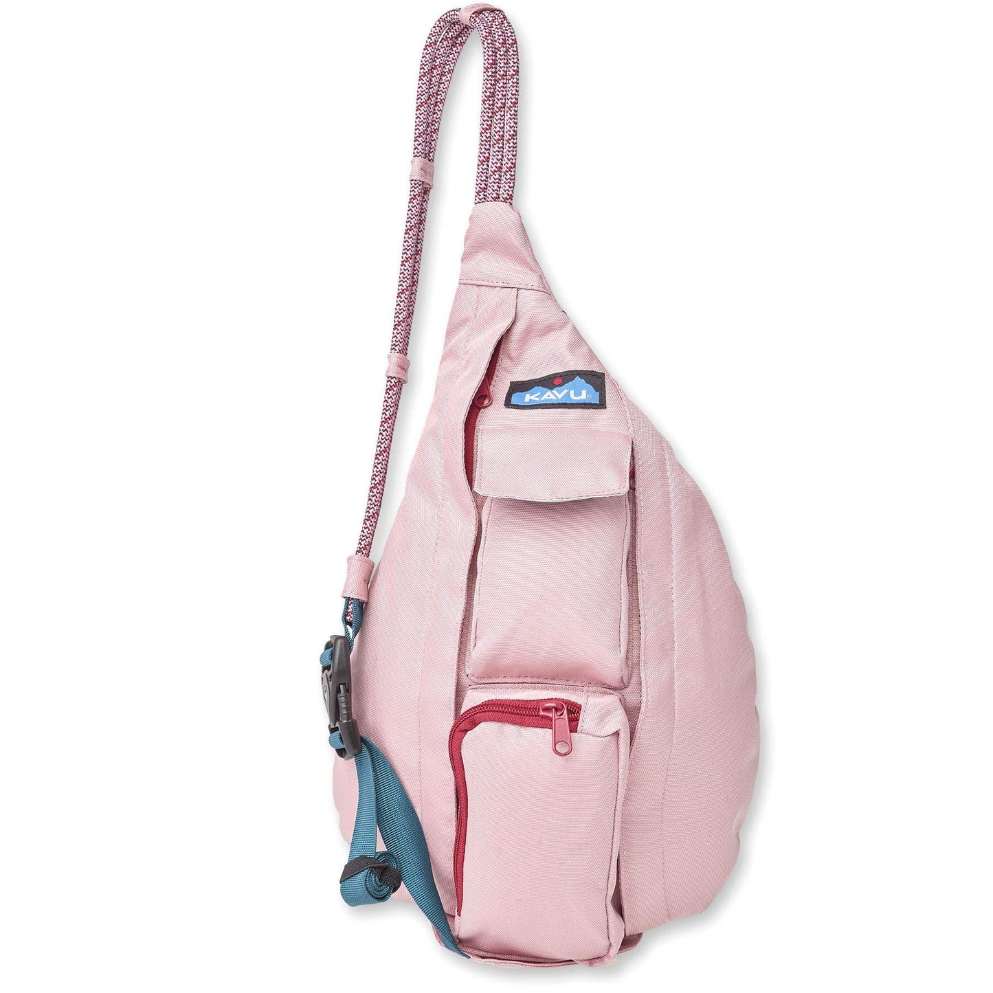 Mini Rope Sling Pack Adjustable Crossbody Bag for Women One Size Misty Rose
