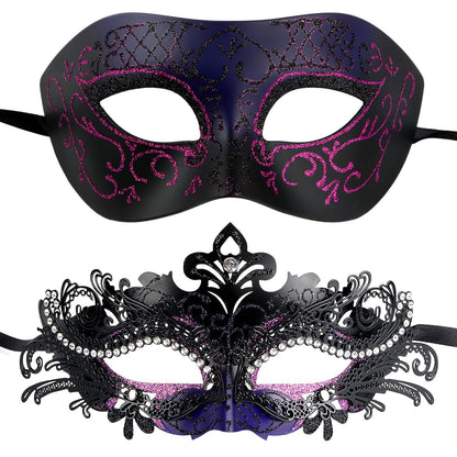 Masquerade Masks - Elegant Mardi Gras Party Masks - Premium Decorative Masks for Women and Men