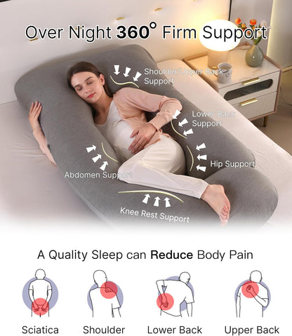 Full Body Pregnancy Pillow 57 Inch Maternity Support Pillow
