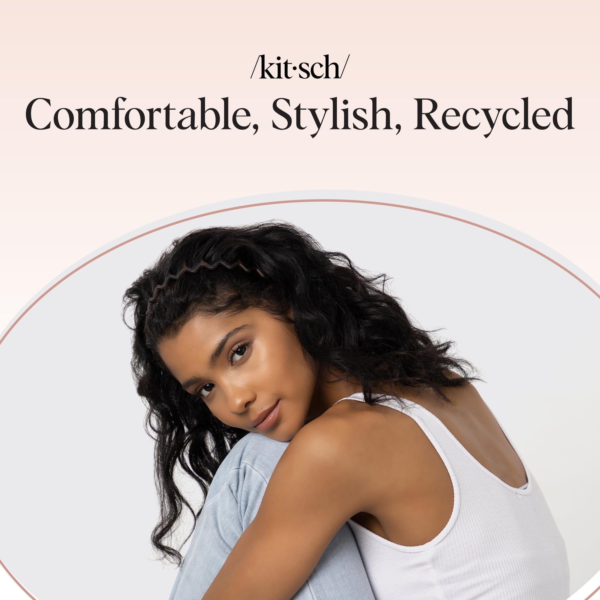 Women Accessories - Comfortable Comb Headbands with Teeth - Recycled Plastic Hair Accessories - 2 Pack