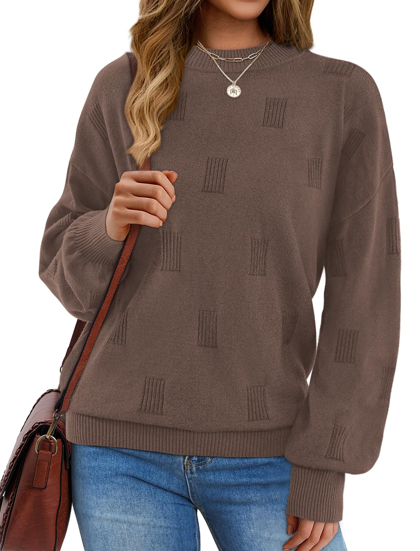 Women's Turtleneck Sweaters - Knit Pullover Long Sleeve Fall Fashion Top