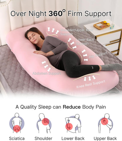 Full Body Pregnancy Pillow 57 Inch Maternity Support Pillow