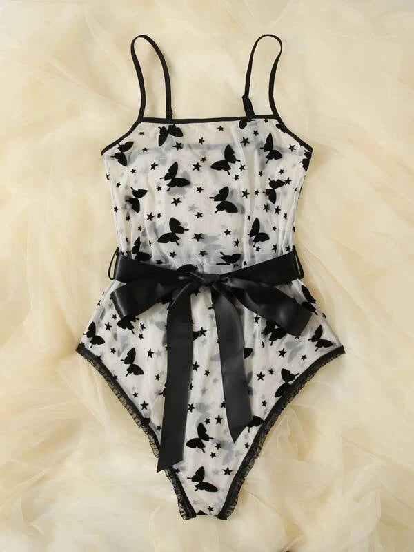 Sexy Lingerie Black Simple Women Lace Sexy See-through Sexy Black