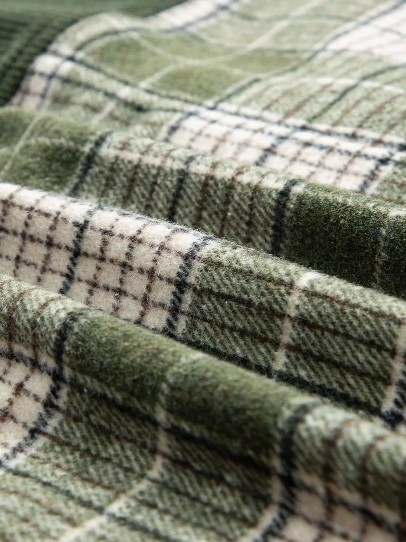 Plaid Button Up Long Sleeve Shacket