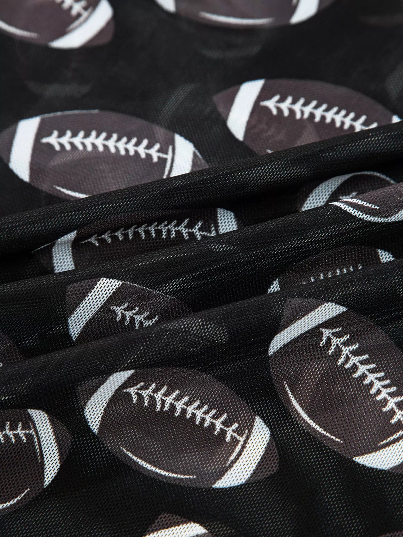 Game Day Mesh Sheer Long Sleeve Top