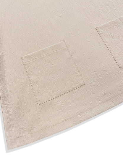 Button-Front Pocket Dress