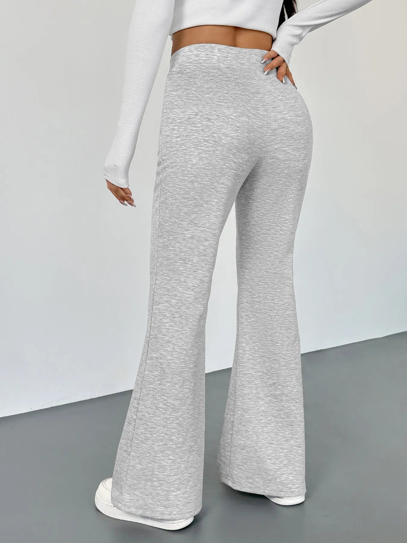 High Waisted Flare Leg Pants