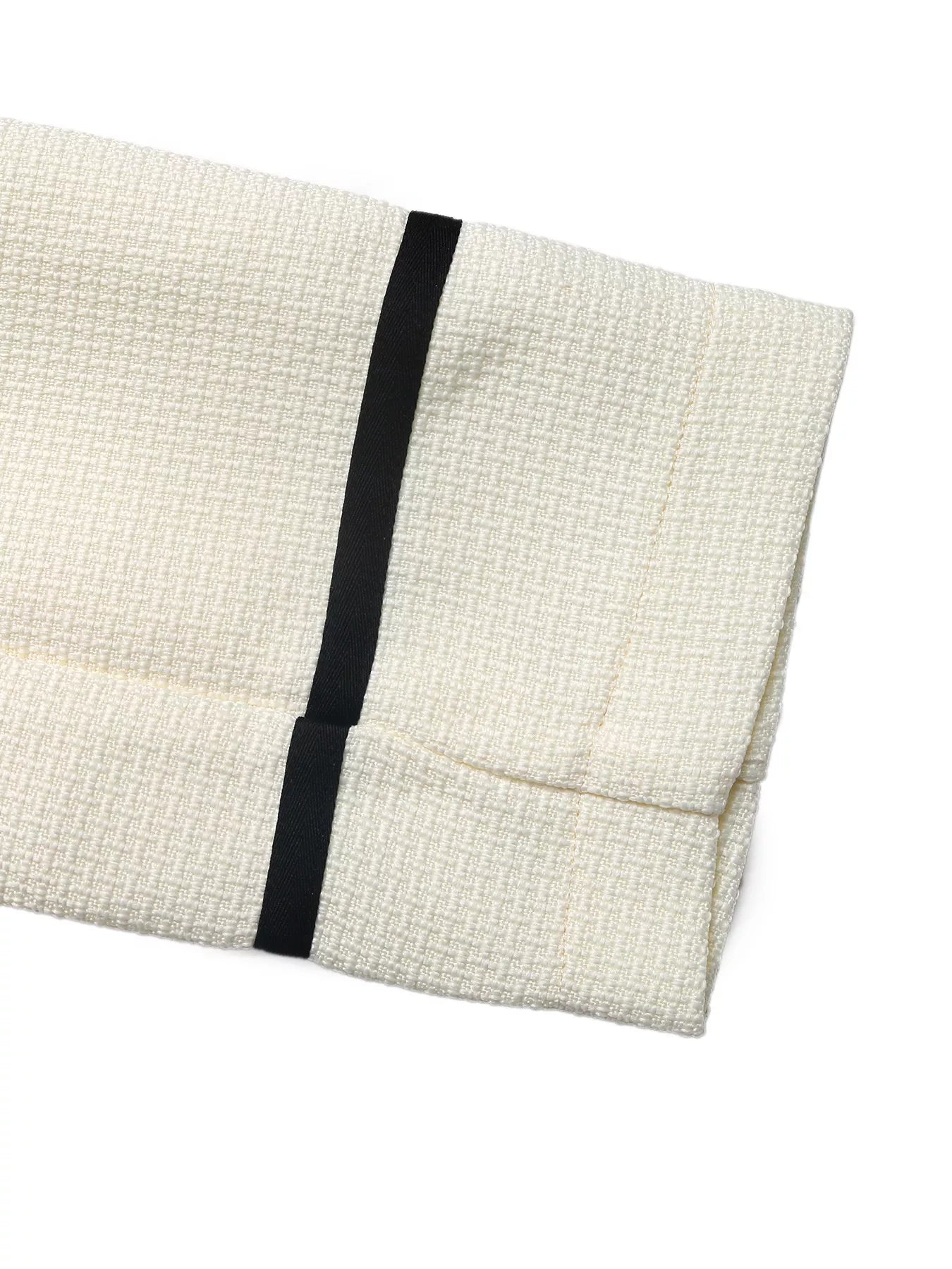 Contrast Trim Button-Up Blazer