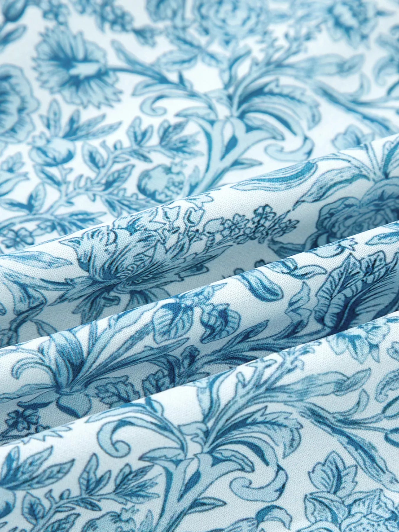 Floral Button Up Puff Sleeve Shirt