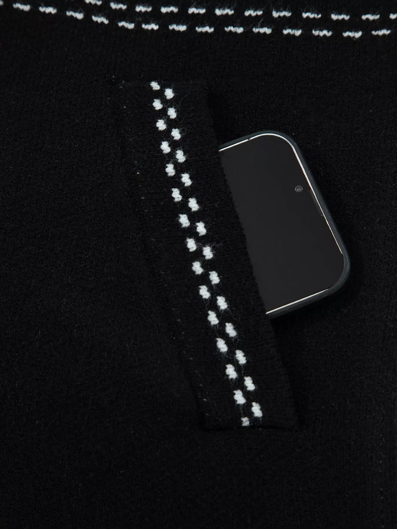 Contrast Trim Button up Sweater Cardigan