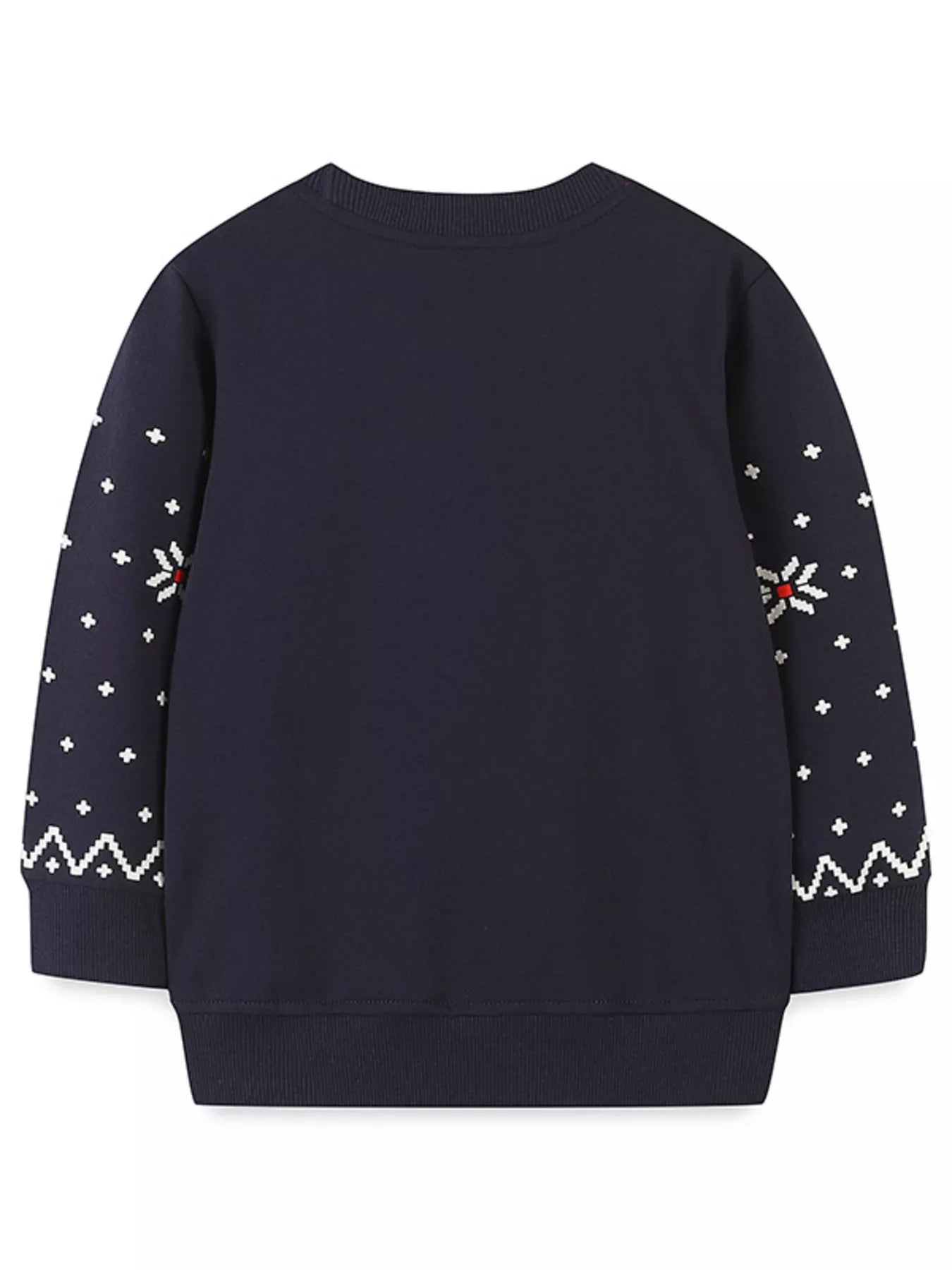 Children's Christmas Reindeer & Santa Round Neck Sweatshirt